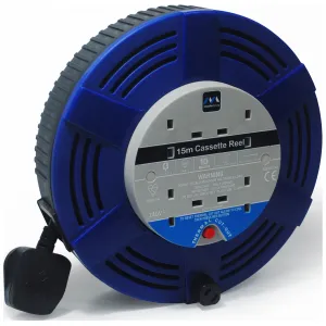 4 SKT 15M 10A LARGE CASSETTE REEL BLUE