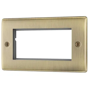 NEXUS METAL ANTIQUE BRASS QUAD RECTANGULAR FRONT P