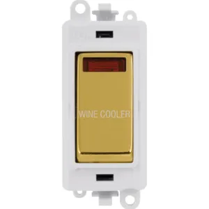 20AX Double Pole Switch With Neon Module - Polar W