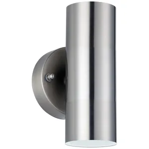 STAINLESS STEEL LED WALL LIGHT UP/DOWN 500LM 8W 30