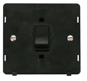 20A 1 Gang DP Switch Insert - Black