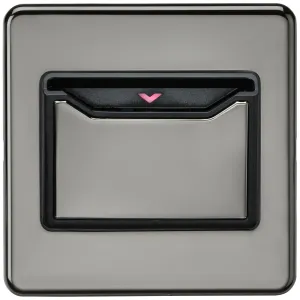 32A 1G Key Card Switch - Black Nickel