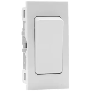 EURO MODULE 20A DP SWITCH - WHITE
