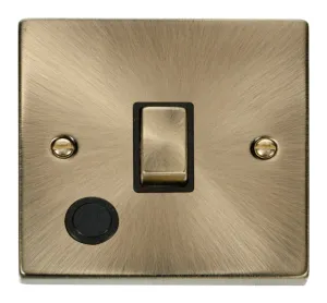20A 1 Gang DP 'Ingot' Switch With Flex Outlet - Bl