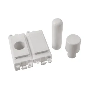 2 Module Dimmer Mounting Kit - White