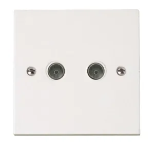 Double Coaxial Socket Outlet