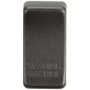 Switch cover "marked WASHING MACHINE" - smoked bro