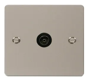 1 Gang Coaxial Socket  - Black