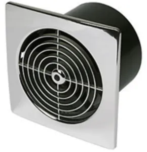 Low Profile 4"/100mm Timer Wall/ceiling fan Chrome