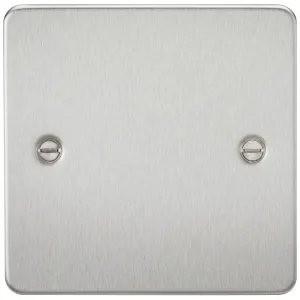 1G Blanking Plate - Brushed Chrome