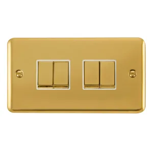 10AX Ingot 4 Gang 2 Way Plate Switch