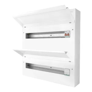 44 Way Dual Row Elucian Metal Consumer Unit with 1
