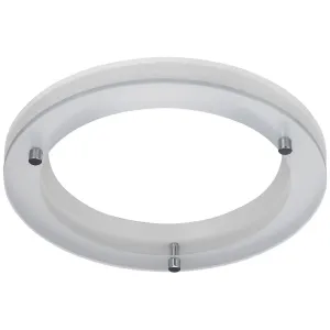 PLATINUM WHITE + DROPPED GLASS HALO BEZEL