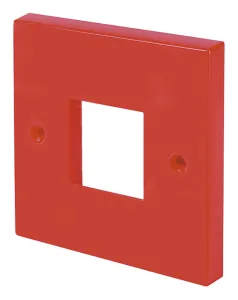Single Switch Plate Red - 2 Aperture