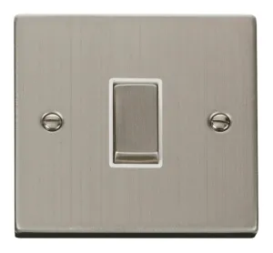 Plate Switch, 1 Gang 2 Way, White Insert Victorian