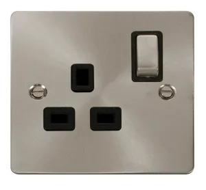 Ingot 1 Gang 13A DP Switched Socket  - Black