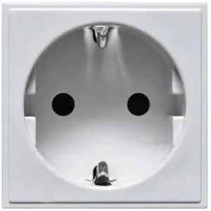 16A European Schuko Socket Outlet - Polar White