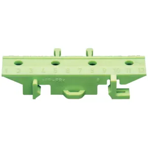 Mounting base f. brass terminals, green