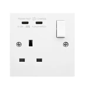 POLAR 13A 1 GANG SWITCHED SAFETY SHUTTER SOCKET OU