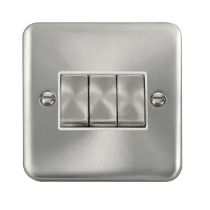 10AX Ingot 3 Gang 2 Way Plate Switch