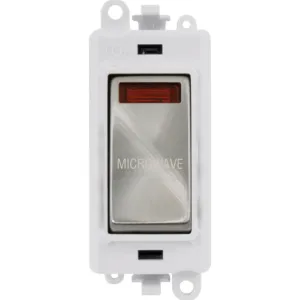 20AX Double Pole Switch With Neon Module - Polar W