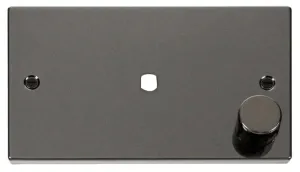 2 Gang Plate Single Aperture (1000W Max)