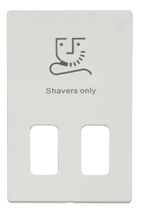 115V/230V SHAVER SKT  PLATE  - MW