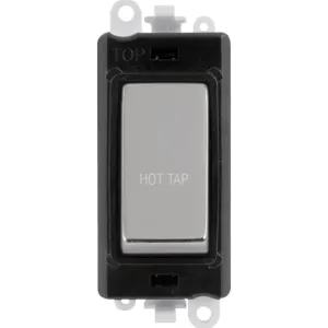 20AX Double Pole Switch Module - Black - Polished