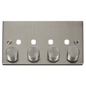 VPSS 4 GANG DOUBLE DIMMER PLATE & KNOBS