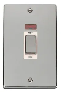 Deco - 50A 2 Gang Double Pole Switch With Neon (Ve