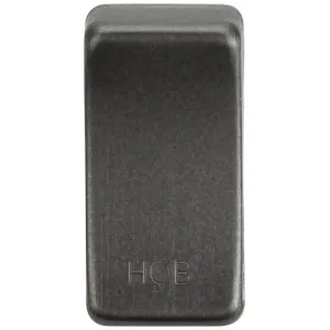 Switch cover "marked HOB" - smoked bronze