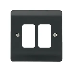 GRIDPRO 2 GANG PART M PLATE