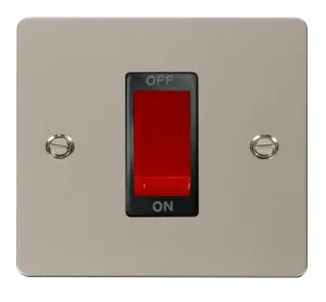 Define - 50A 1 Gang Double Pole Switch - Red Rocke
