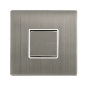 10A INGOT 3 POLE FAN ISOLATION PLATE SWITCH