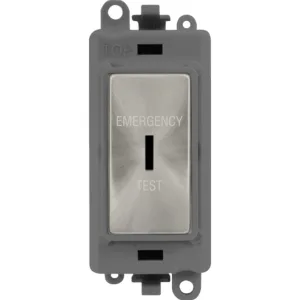 20A DP KEY SW GY SC 'EMERGENCY TEST'