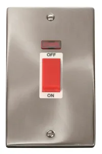 Deco - 50A 2 Gang Double Pole Switch With Neon (Ve