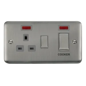 Deco Plus - 50A Cooker Control Unit With Neons - I
