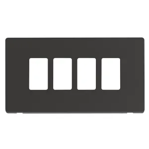 GRIDPRO 4 GANG DEFINITY PLATE MB