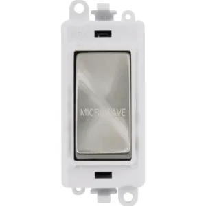 20AX Double Pole Switch Module - Polar White - Sat