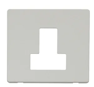 Switched Connection Unit Cover Plate - White