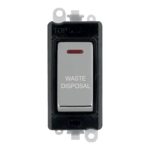 20AX Double Pole Switch With LED Module - Black -