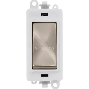 20AX Double Pole Switch Module - Polar White - Bru