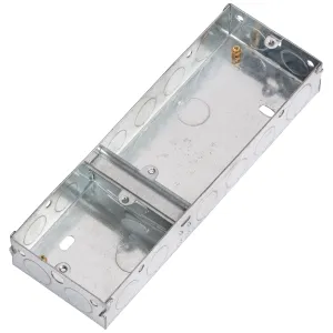 3G 35mm Single Plus Double Galvanised Steel Box