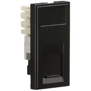 RJ11 Outlet Module 25 x 50mm (IDC) - Black